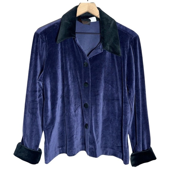 Kindred Spirit Velvet Button Up - Size M - Picture 1 of 5